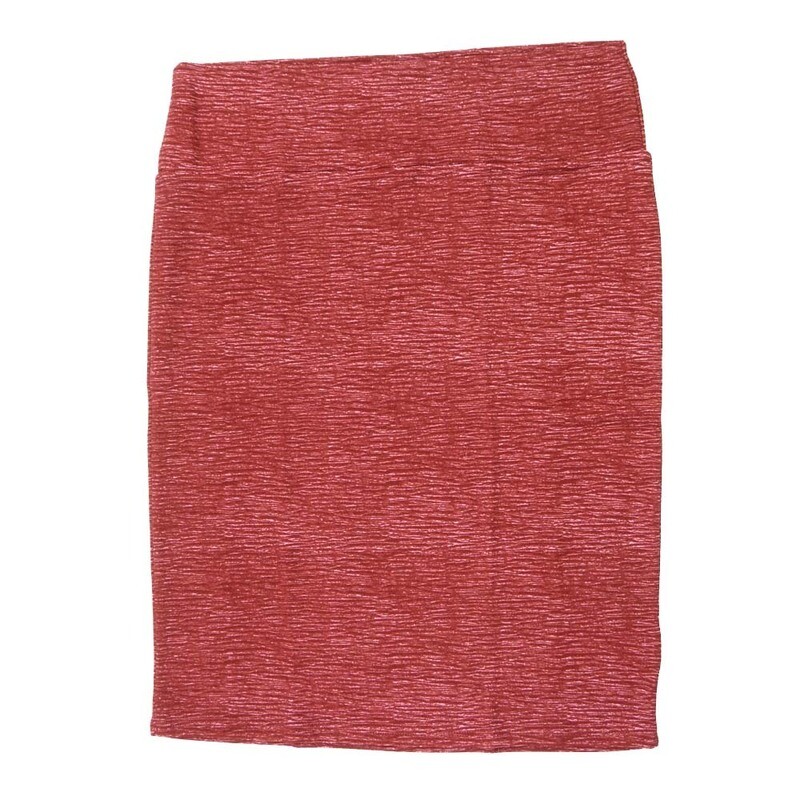 LuLaRoe Cassie g XX-Large 2XL Heathered Dark Brick Red and White Womens Knee Length Pencil Skirt fits sizes 22-24  2XL-225-F