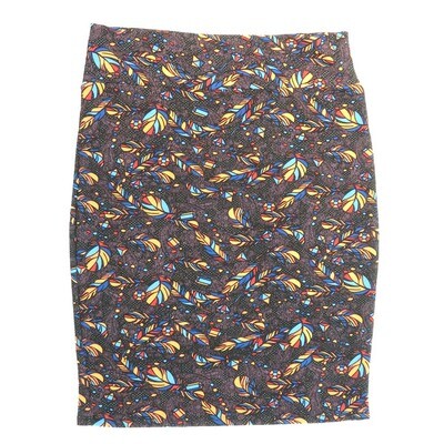 LuLaRoe Cassie g XX-Large 2XL Feathers Crystals Jewels Polka Dots Womens Knee Length Pencil Skirt fits sizes 22-24 2XL-222