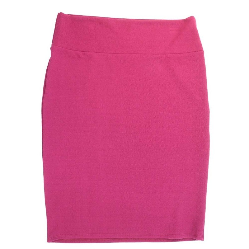 LuLaRoe Cassie g XX-Large 2XL Solid Dark Pink Womens Knee Length Pencil Skirt fits sizes 22-24  2XL-215