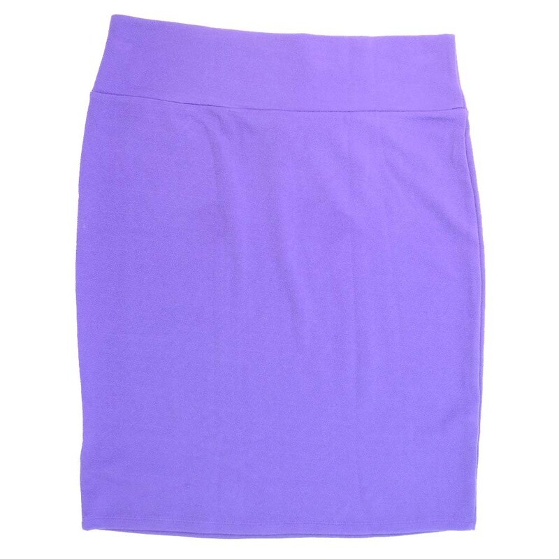 LuLaRoe Cassie g XX-Large 2XL Solid Blue Womens Knee Length Pencil Skirt fits sizes 22-24  2XL-208