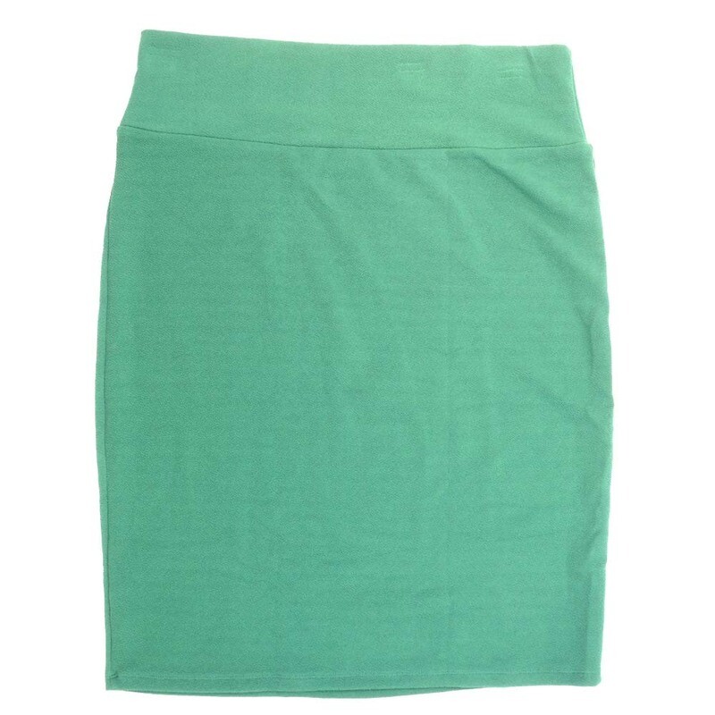 LuLaRoe Cassie g XX-Large 2XL Solid Green Womens Knee Length Pencil Skirt fits sizes 22-24  2XL-207