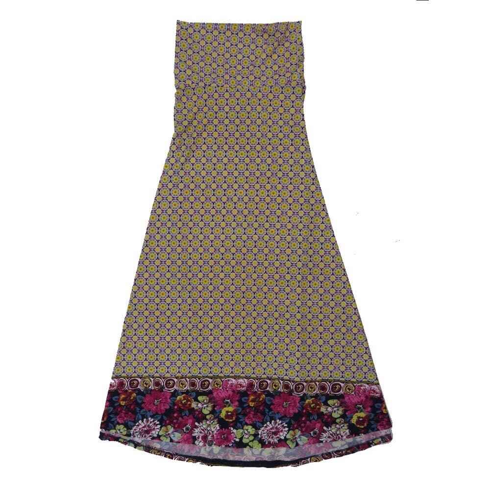 LuLaRoe Maxi f X-Large XL Floral Polka Dot Mandalas Floral A-Line Flowy Skirt fits Adult Women sizes 18-20 XL-302-B.JPG