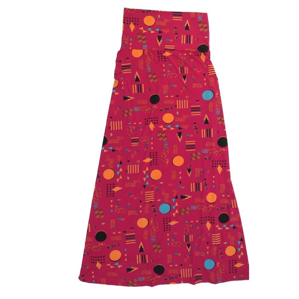 LuLaRoe Maxi b X-Small XS Circles Geometric Stripe Polka Dot A-Line Flowy Skirt fits Adult Women sizes 2-4 XS-220