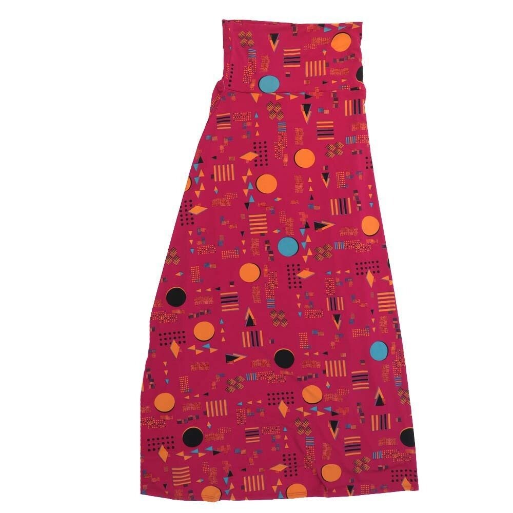 LuLaRoe Maxi a XX-Small XXS Geometric Circles Chevrons Stripe Polka Dot A-Line Flowy Skirt fits Adult Women sizes 00-0 XXS-201