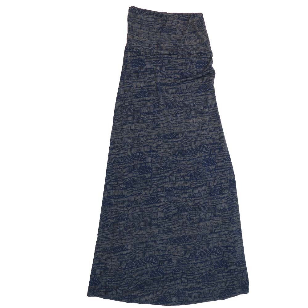LuLaRoe Maxi a XX-Small XXS Geometric Stripe A-Line Flowy Skirt fits Adult Women sizes 00-0 XXS-200