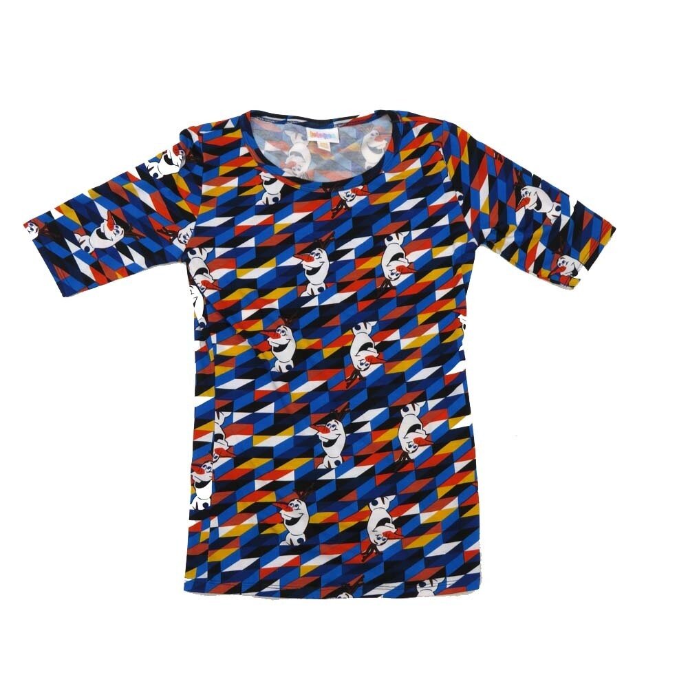 LuLaRoe GIGI XX-Small XXS Olaf from Frozen Fitted Tee fits Women sizes 00-0 XXS-205