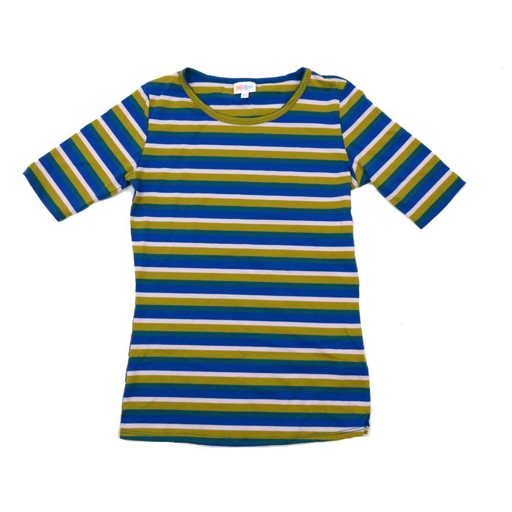 LuLaRoe GIGI X-Small XS Stripe Fitted Tee fits Women sizes 2-4 XS-204