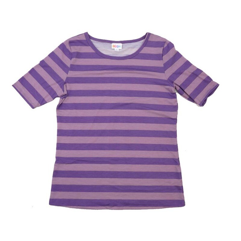LuLaRoe GIGI Large L Stripe Fitted Tee fits Women sizes 12-14 LARGE-205