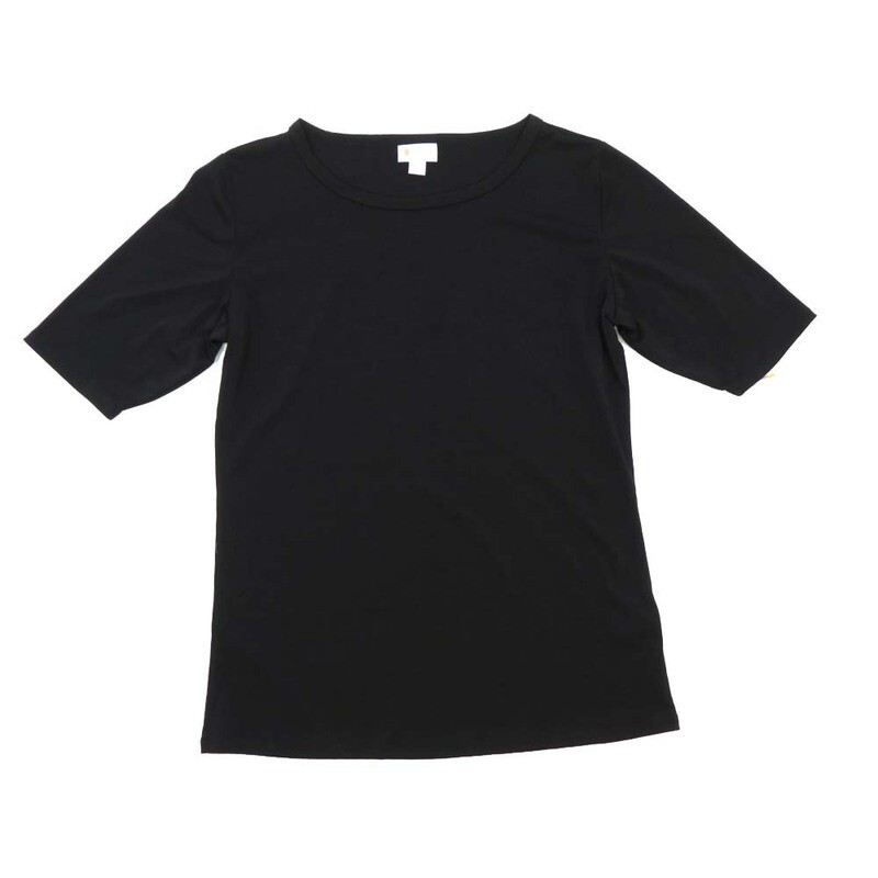 LuLaRoe GIGI Medium M Solid Black Tee fits Women sizes 8-10 MEDIUM-200