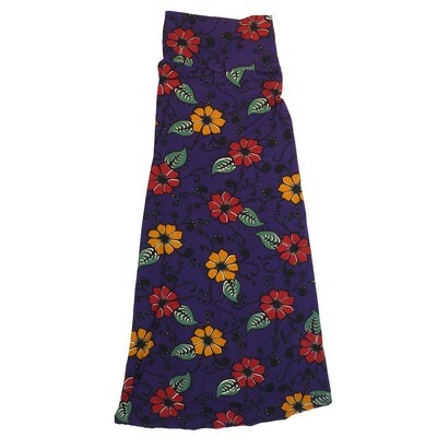 LuLaRoe Maxi a XX-Small XXS Floral A-Line Flowy Skirt fits Adult Women sizes 00-0 XXS-217