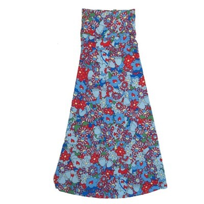 LuLaRoe Maxi a XX-Small XXS Floral A-Line Flowy Skirt fits Adult Women sizes 00-0 XXS-214
