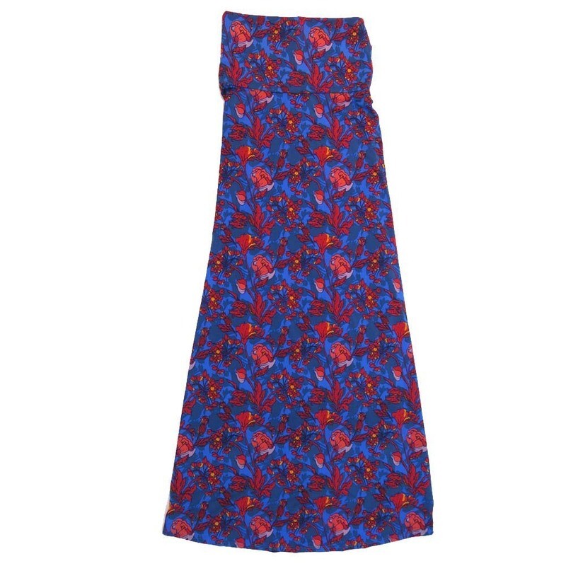 LuLaRoe Maxi a XX-Small XXS Floral A-Line Flowy Skirt fits Adult Women sizes 00-0  XXS-220