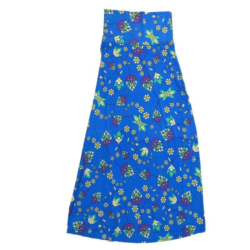 LuLaRoe Maxi a XX-Small XXS Floral Mandalas A-Line Flowy Skirt fits Adult Women sizes 00-0  XXS-213