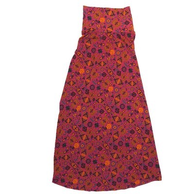 LuLaRoe Maxi a XX-Small XXS Geometric Aztek Southwestern A-Line Flowy Skirt fits Adult Women sizes 00-0 XXS-202