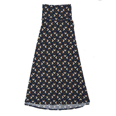 LuLaRoe Maxi a XX-Small XXS Geometric Floral A-Line Flowy Skirt fits Adult Women sizes 00-0 XXS-333.JPG