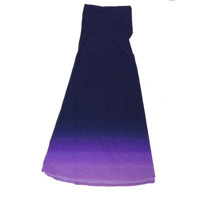 LuLaRoe Maxi a XX-Small XXS Hombre Blue A-Line Flowy Skirt fits Adult Women sizes 00-0 XXS-315.JPG