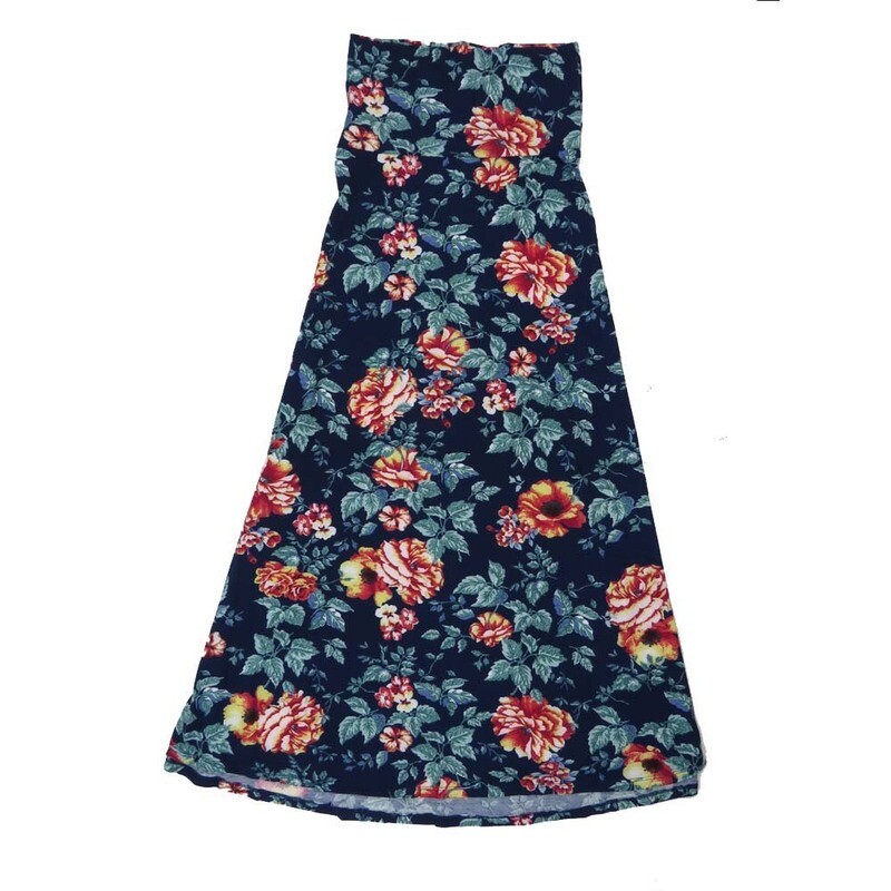 LuLaRoe Maxi h XXX-Large 3XL Floral A-Line Flowy Skirt fits Adult Women sizes 24-26  H-3XL-300.JPG