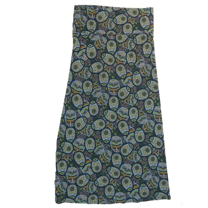 LuLaRoe Maxi h XXX-Large 3XL Paisley Geometric A-Line Flowy Skirt fits Adult Women sizes 24-26  3XL-206