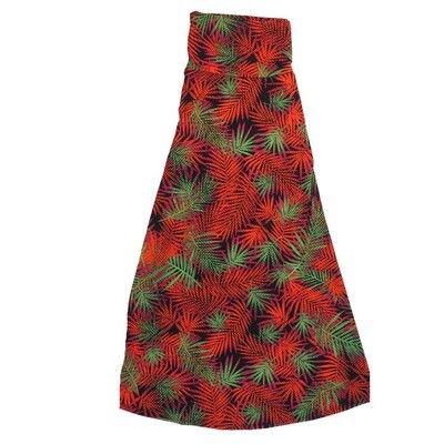 LuLaRoe Maxi b X-Small XS Palm Fronds A-Line Flowy Skirt fits Adult Women sizes 2-4 XS-200