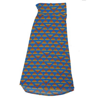 LuLaRoe Maxi d Medium M Diamonds Triangles Stripes A-Line Flowy Skirt fits Adult Women sizes 10-12 MEDIUM-206-321.JPG