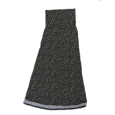 LuLaRoe Maxi d Medium M Cheetah Animal Print Black Gray A-Line Flowy Skirt fits Adult Women sizes 10-12 MEDIUM-206-302.JPG
