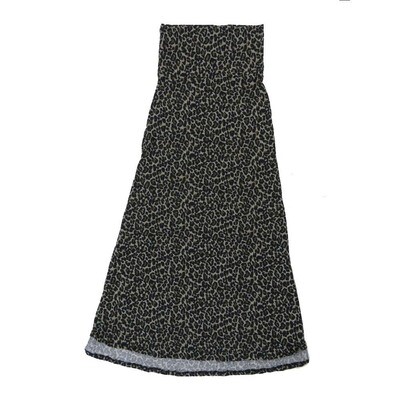 LuLaRoe Maxi f X-Large XL Black Red Gray Animal Leopard Print Floral A-Line Flowy Skirt fits Adult Women sizes 18-20 XL-303.JPG