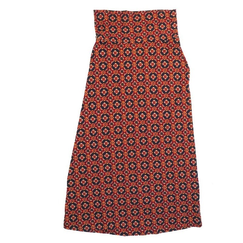 LuLaRoe Maxi e Large L Geometric Mandalas A-Line Flowy Skirt fits Adult Women sizes 14-16  LARGE-209-B