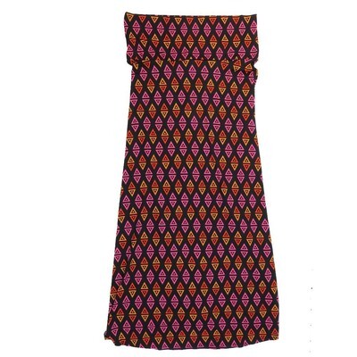 LuLaRoe Maxi e Large L Geometric Traingles A-Line Flowy Skirt fits Adult Women sizes 14-16 LARGE-206