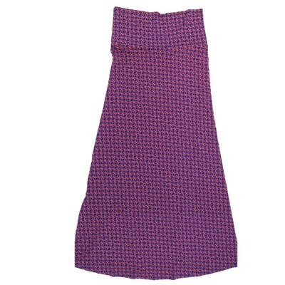 LuLaRoe Maxi d Medium M Geometric A-Line Flowy Skirt fits Adult Women sizes 10-12 MEDIUM-201-B