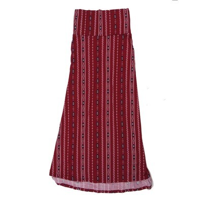 LuLaRoe Maxi d Medium M Geometric Stripe A-Line Flowy Skirt fits Adult Women sizes 10-12 MEDIUM-206-306.JPG