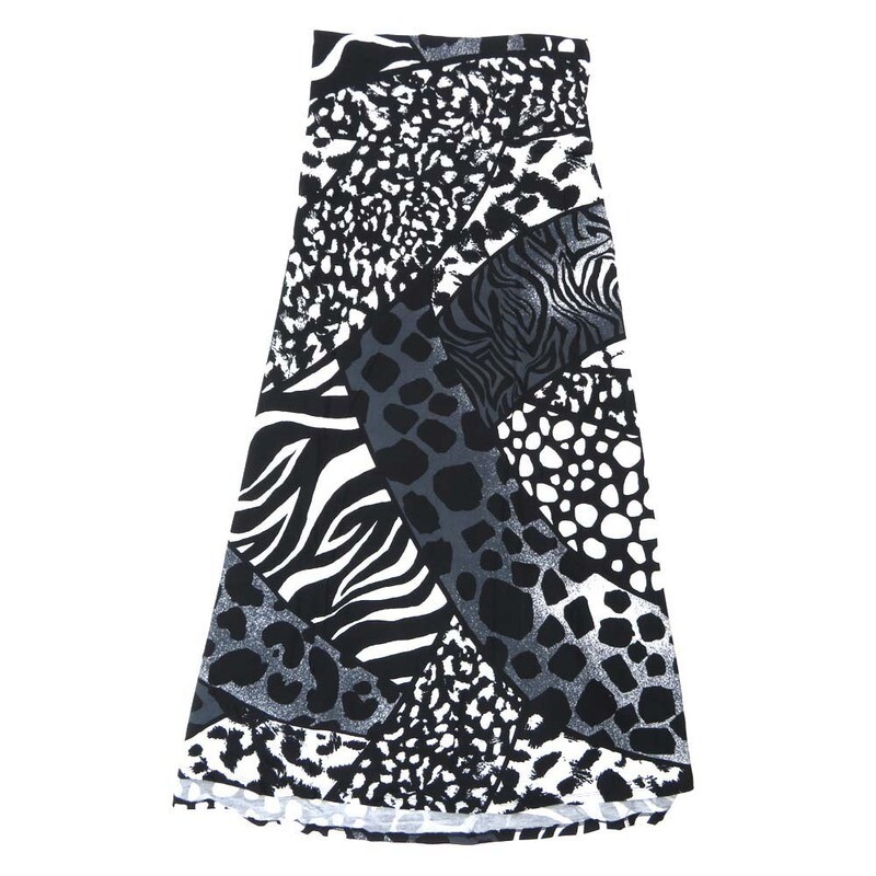 LuLaRoe Maxi d Medium M Multi Animal Prints A-Line Flowy Skirt fits Adult Women sizes 10-12  MEDIUM-206-319.JPG