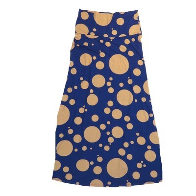 LuLaRoe Maxi d Medium M Polka Dot A-Line Flowy Skirt fits Adult Women sizes 10-12 MEDIUM-211