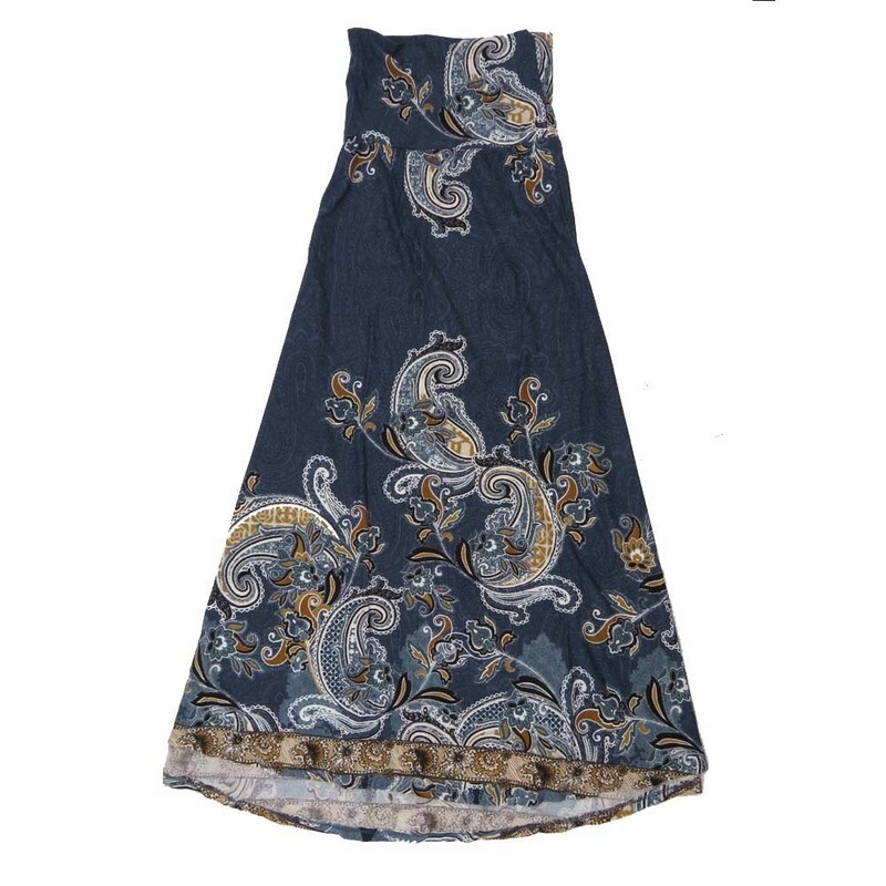 LuLaRoe Maxi g XX-Large 2XL Huge Paisley Gray Black White A-Line Flowy Skirt fits Adult Women sizes 22-24 2XL-301.JPG