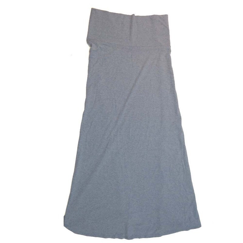 LuLaRoe Maxi g XX-Large 2XL Solid Heathered Gray A-Line Flowy Skirt fits Adult Women sizes 22-24  2XL-216