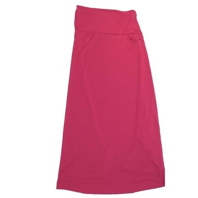 LuLaRoe Maxi g XX-Large 2XL Solid Pink A-Line Flowy Skirt fits Adult Women sizes 22-24 2XL-207