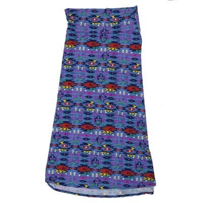 LuLaRoe Maxi g XX-Large 2XL Southwestern Aztec Gods Eye Geometric A-Line Flowy Skirt fits Adult Women sizes 22-24 2XL-314.JPG