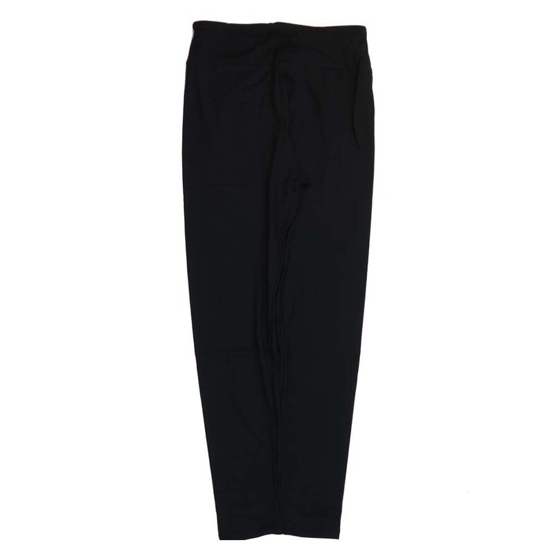 LuLaRoe TCTWO TC2 (not TC) Solid Jet Black Buttery Soft Leggings fits Adult Womens sizes 18-26