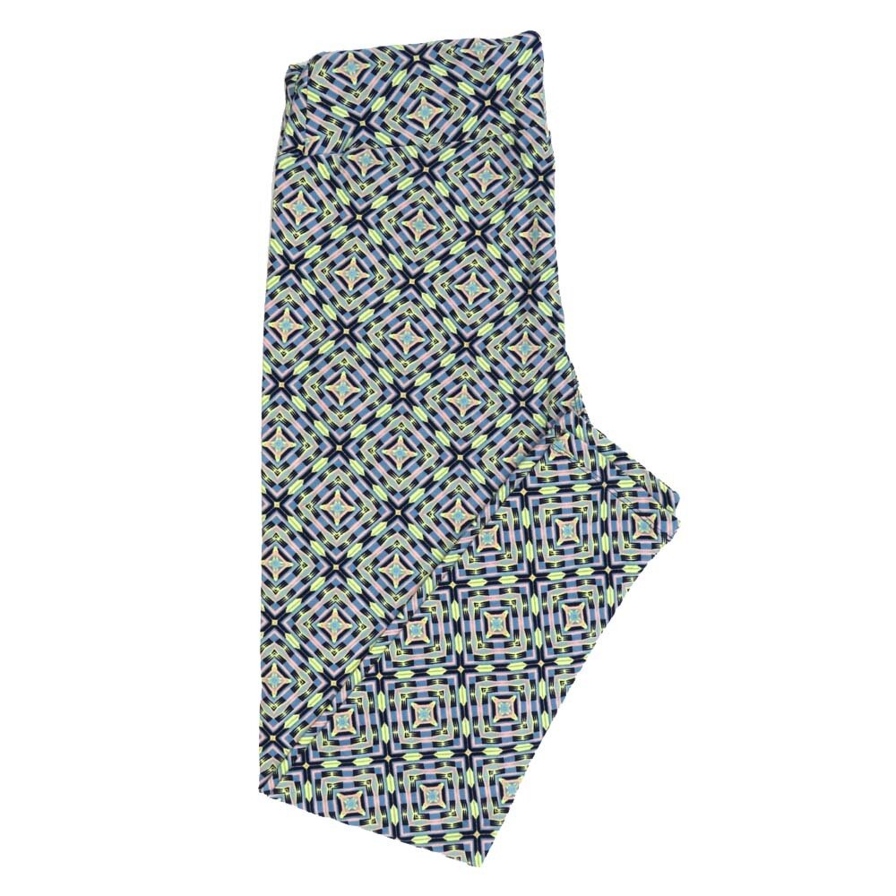 LuLaRoe Tall Curvy TC Gods Eye Diamond Geometric Leggings fits Adult Women sizes 12-18 7078-R