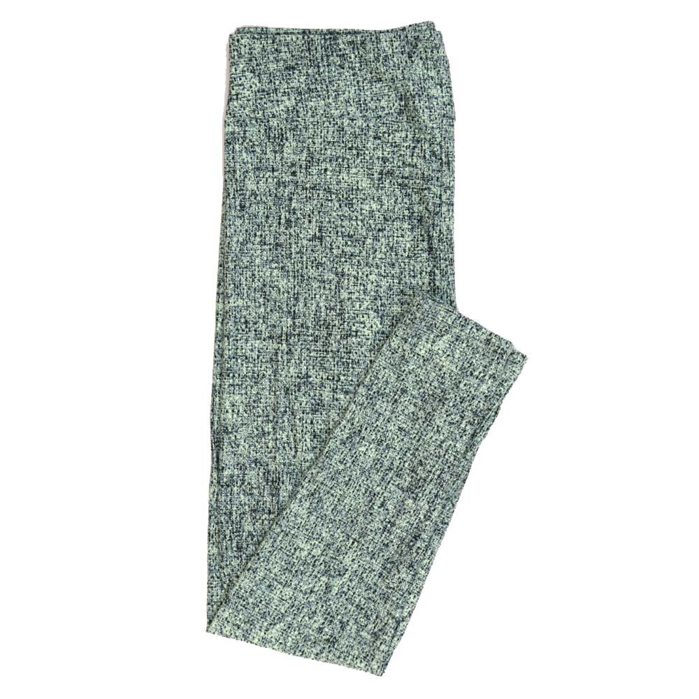 LuLaRoe Tall Curvy TC Crosshatch Black Gray Leggings fits Adult Women sizes 12-18 7425-I2