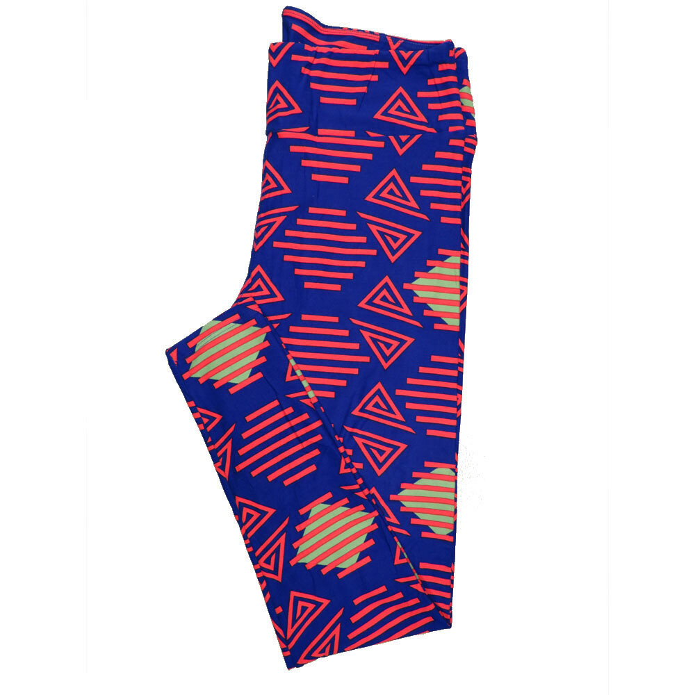 LuLaRoe Tall Curvy TC Buttery Soft Leggings Stripe Zig Zag Chevron fits Adult Women sizes 12-18  TC-7002-F2
