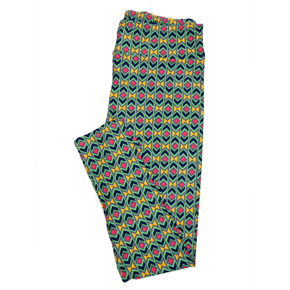 LuLaRoe Tall Curvy TC Buttery Soft Leggings Stripe Zig Zag Chevron fits Adult Women sizes 12-18  TC-7003-Q