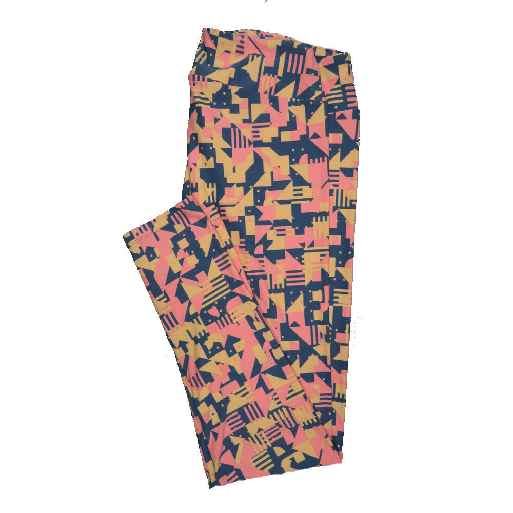 LuLaRoe Tall Curvy TC Buttery Soft Leggings Geometric fits Adult Women sizes 12-18  TC-7011-V2