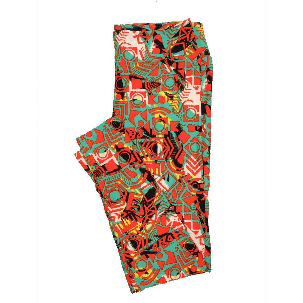 LuLaRoe Tall Curvy TC Buttery Soft Leggings Geometric fits Adult Women sizes 12-18  TC-7013-B3