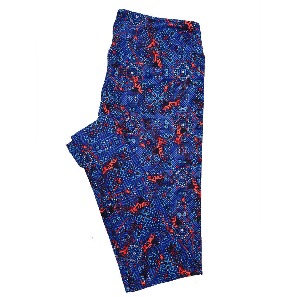LuLaRoe Tall Curvy TC  Disney Captain Hook Peter Pan Buttery Soft Leggings fits Adult Women sizes 12-18  TC-7048-N3