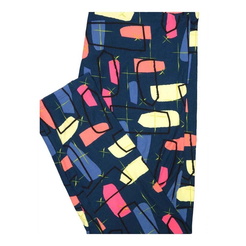LuLaRoe Tall Curvy TC Geometric Buttery Soft Leggings fits Women 12-18