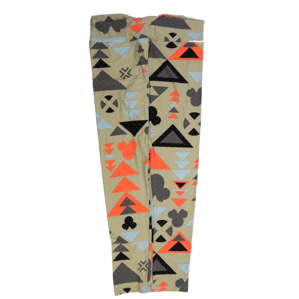 LuLaRoe Tall Curvy TC Disney Minnie Mouse Polka Dot Geometric Triangles Buttery Soft Leggings fits Adult Women sizes 12-18  7066-ZD2