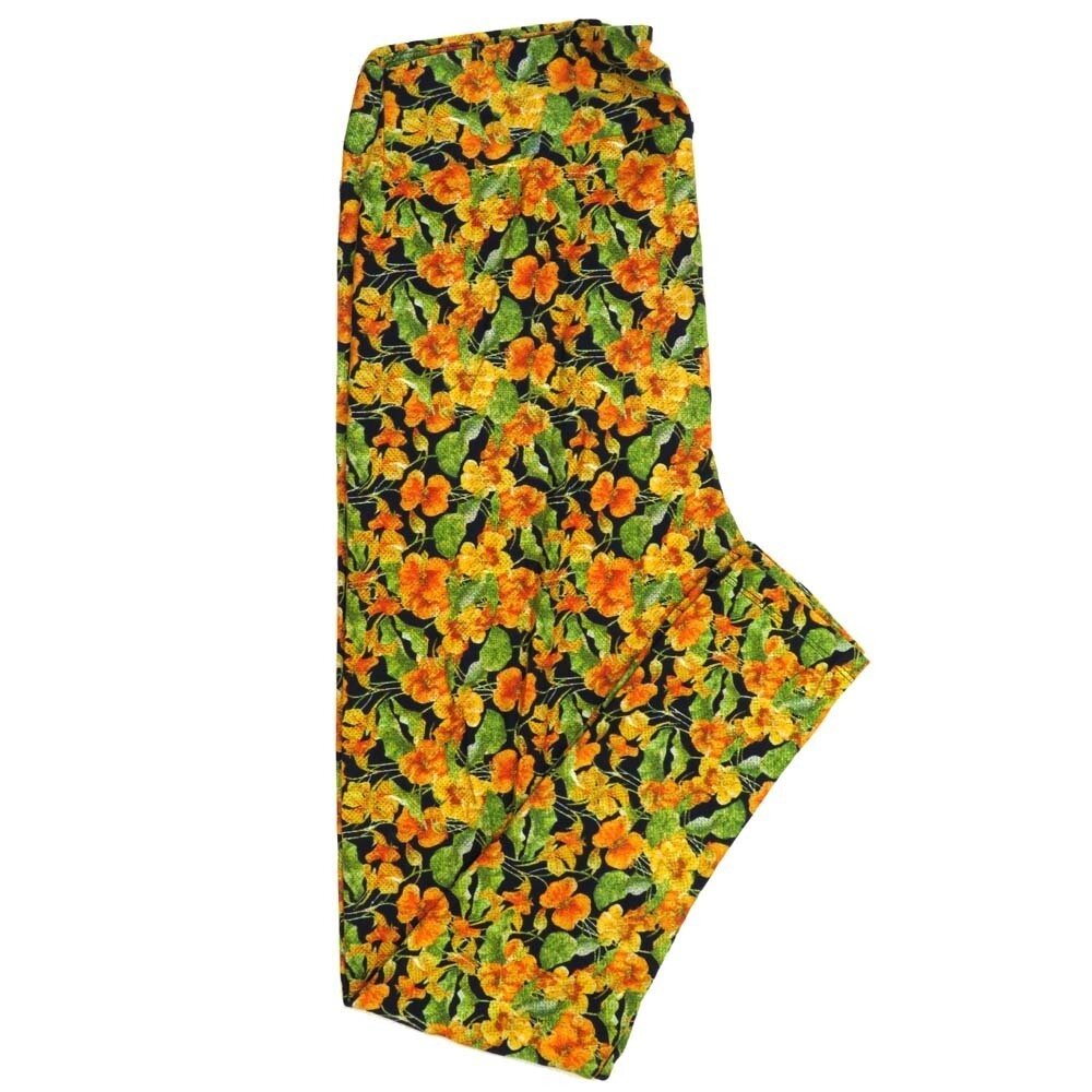 LuLaRoe Tall Curvy TC Floral TC-7068-C2 Buttery Soft Leggings fits Adult Women sizes 12-18