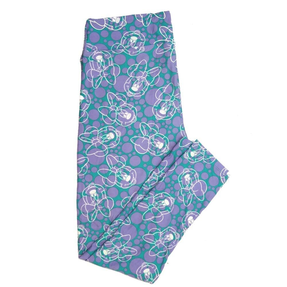 LuLaRoe Tall Curvy TC Disney Minnie Mouse Bubble Polka Dot TC-7070-B2 Buttery Soft Leggings fits Adult Women sizes 12-18