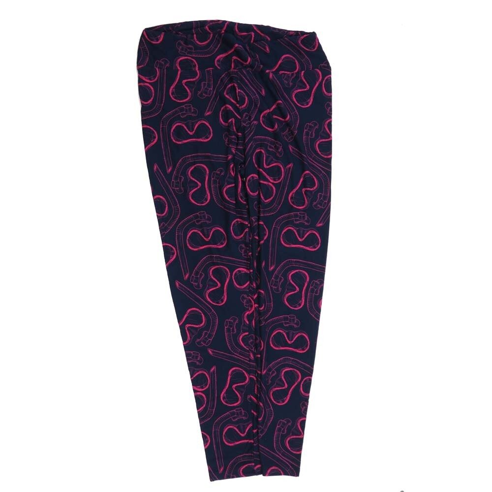 LuLaRoe Tall Curvy TC Scuba Mask Snorkle Buttery Soft Leggings fits Adult Women sizes 12-18  7077-A
