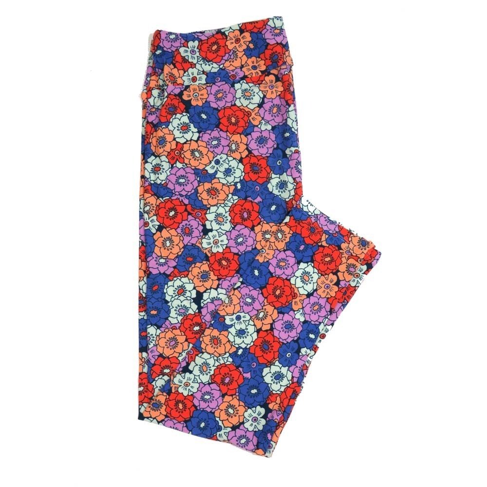 LuLaRoe Tall Curvy TC Floral Buttery Soft Leggings fits Adult Women sizes 12-18   TC-7360-E3
